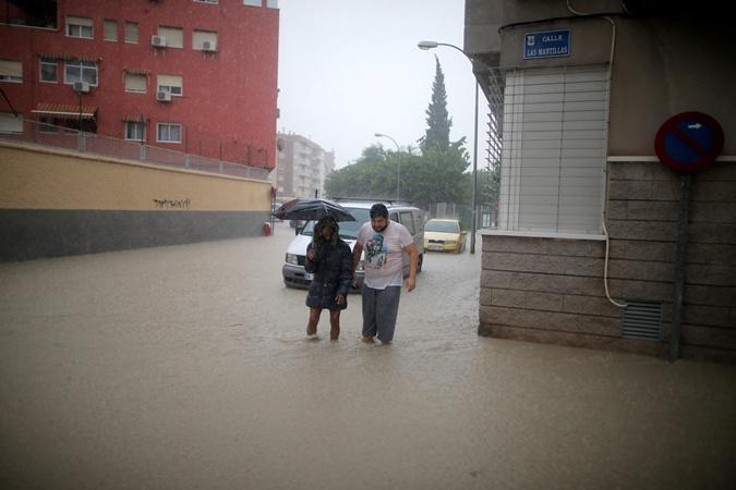 Испания, ливни, наводнение