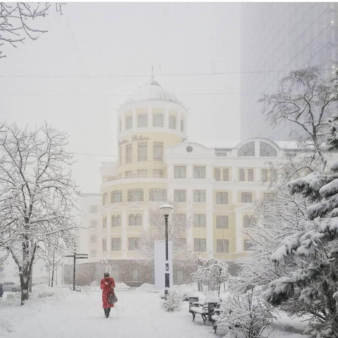 Донецк, снегопад