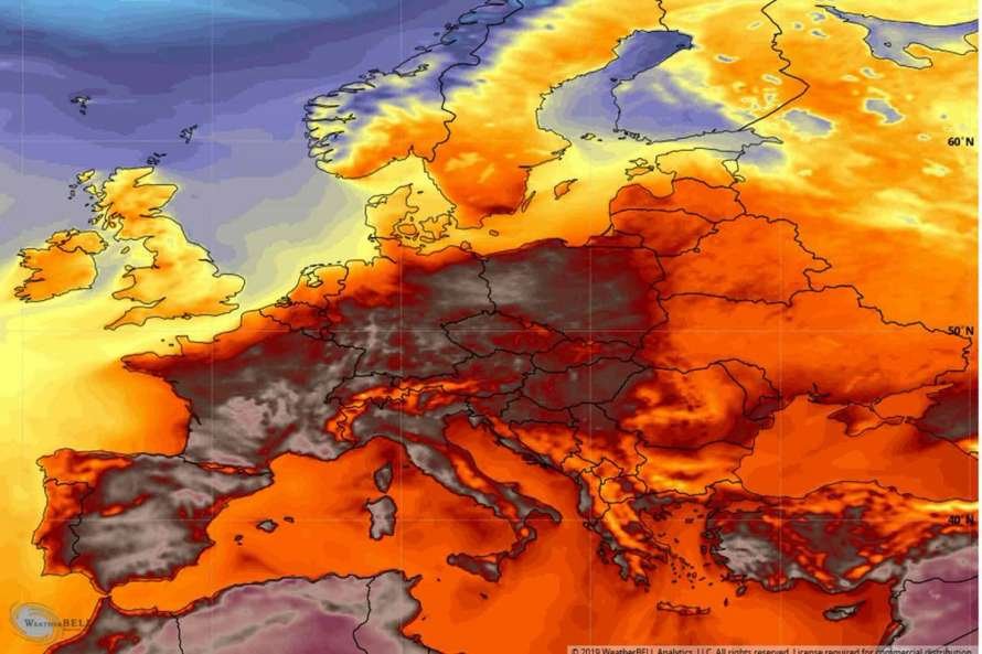 Европу накроет волна жары из Сахары