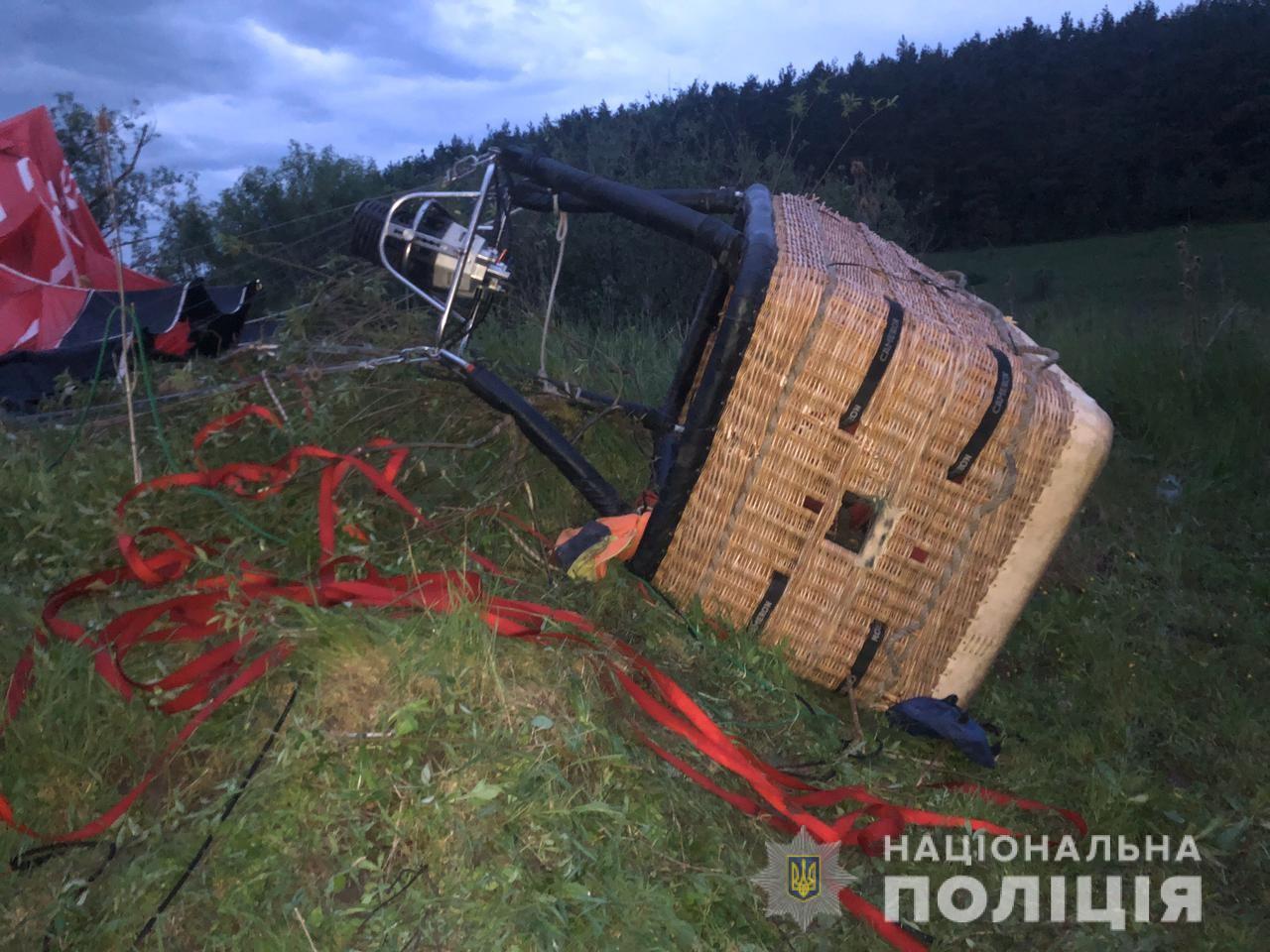В Хмельницкой области упал воздушный шар