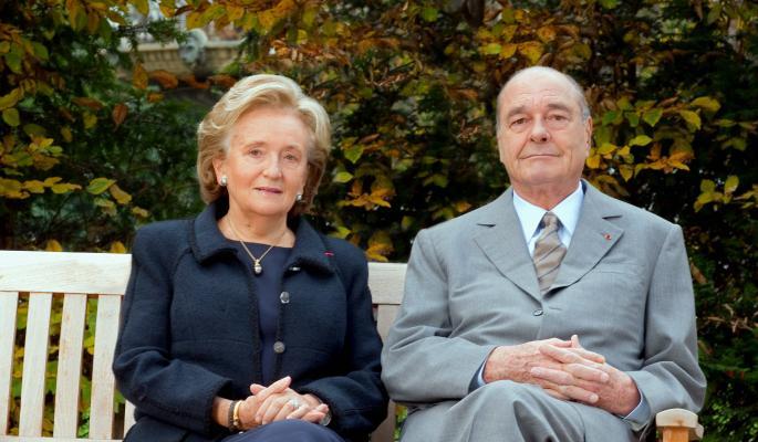 Жак Ширак с женой
