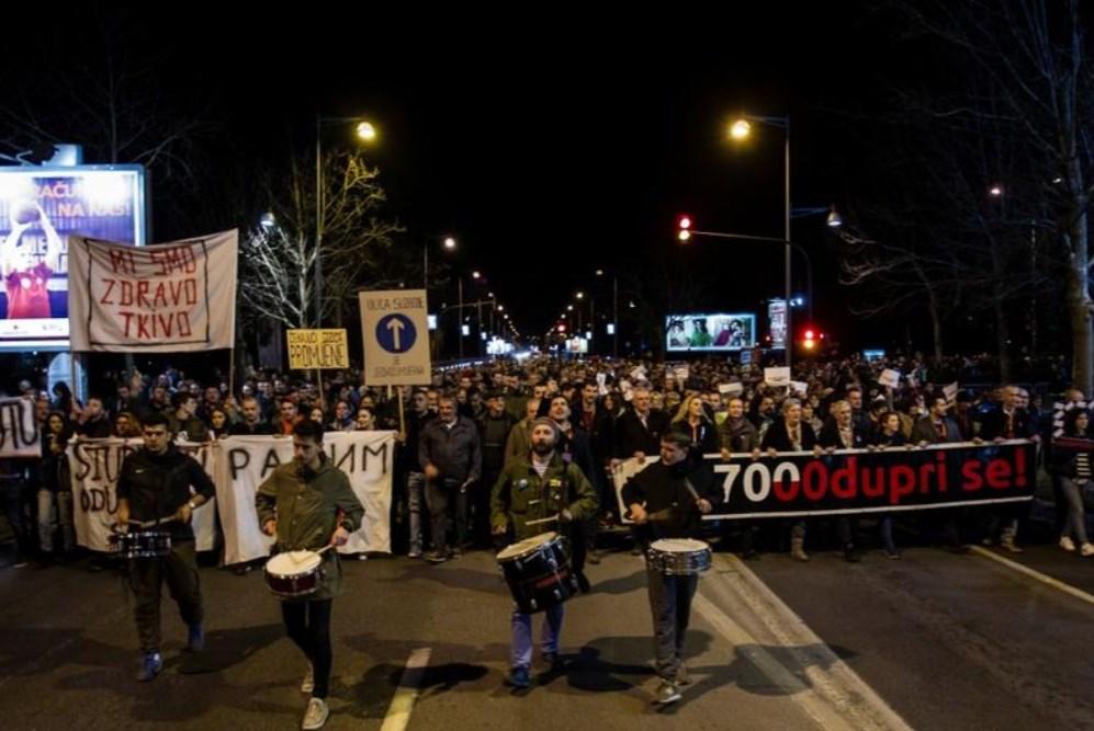 Сербия, Черногория, акции протеста