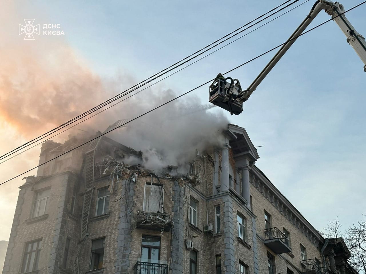 В первый день нового года россияне атаковали Киев