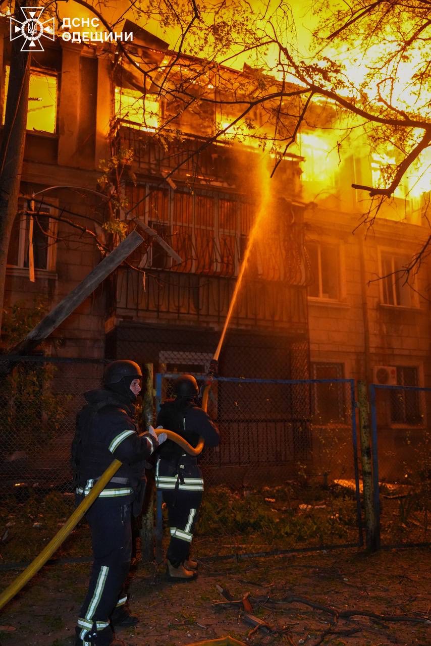 Последствия атаки БПЛА на Одессу