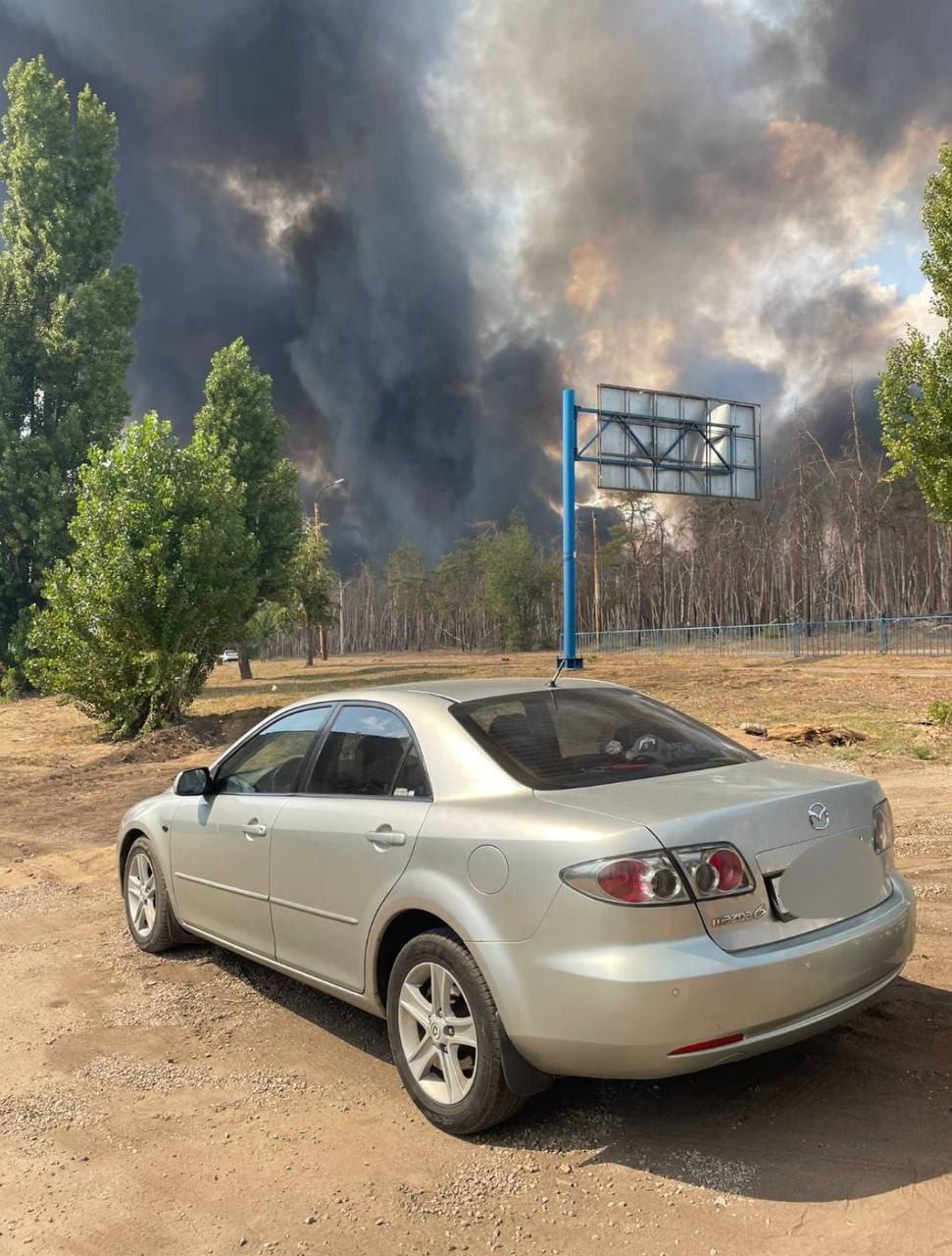 лесной пожар в Северодонецке
