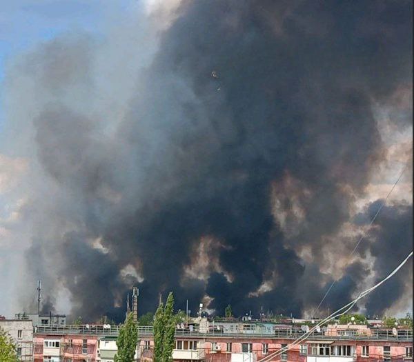 лесной пожар в Северодонецке