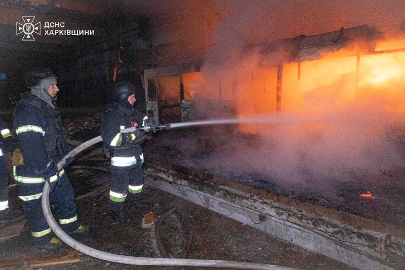 Последствия удара БПЛА по Харькову