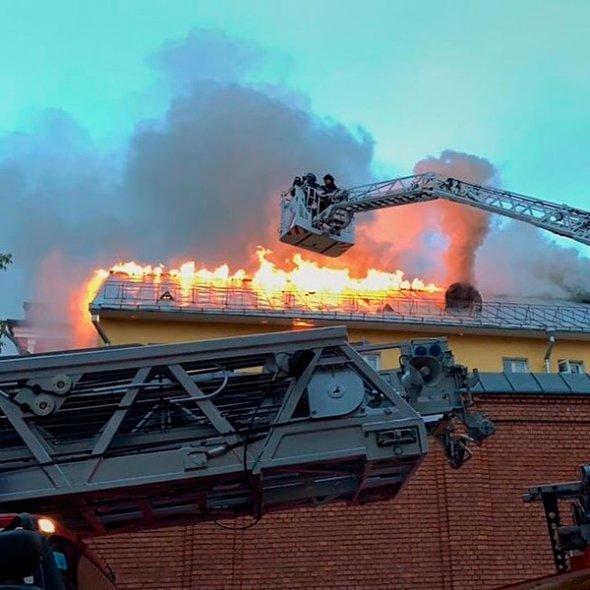 Москва, пожар