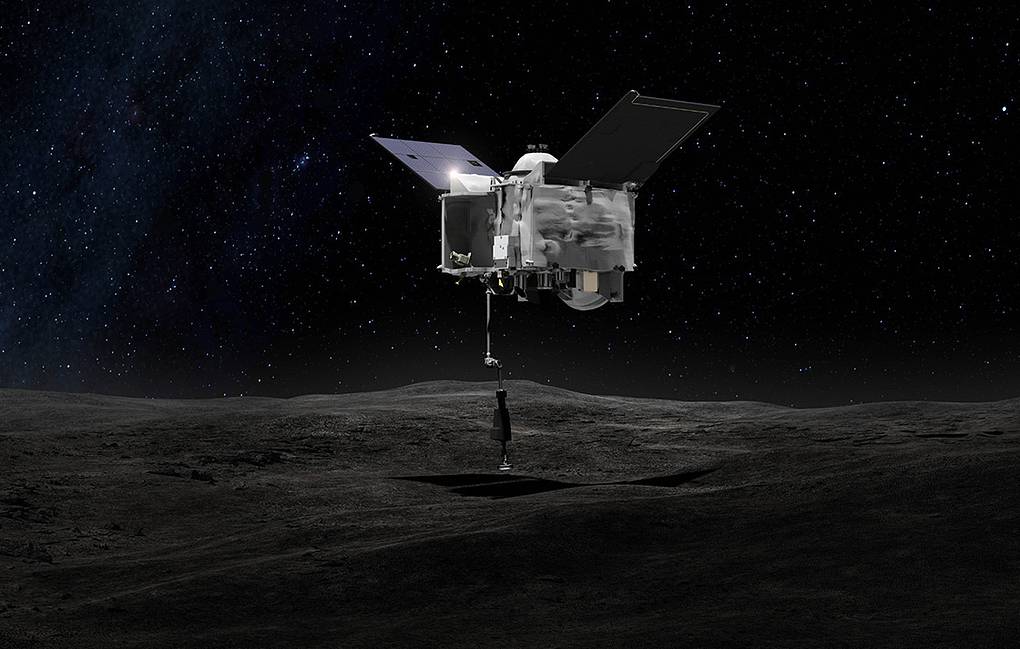NASA провела успешную операцию по забору проб грунта с астероида Bennu