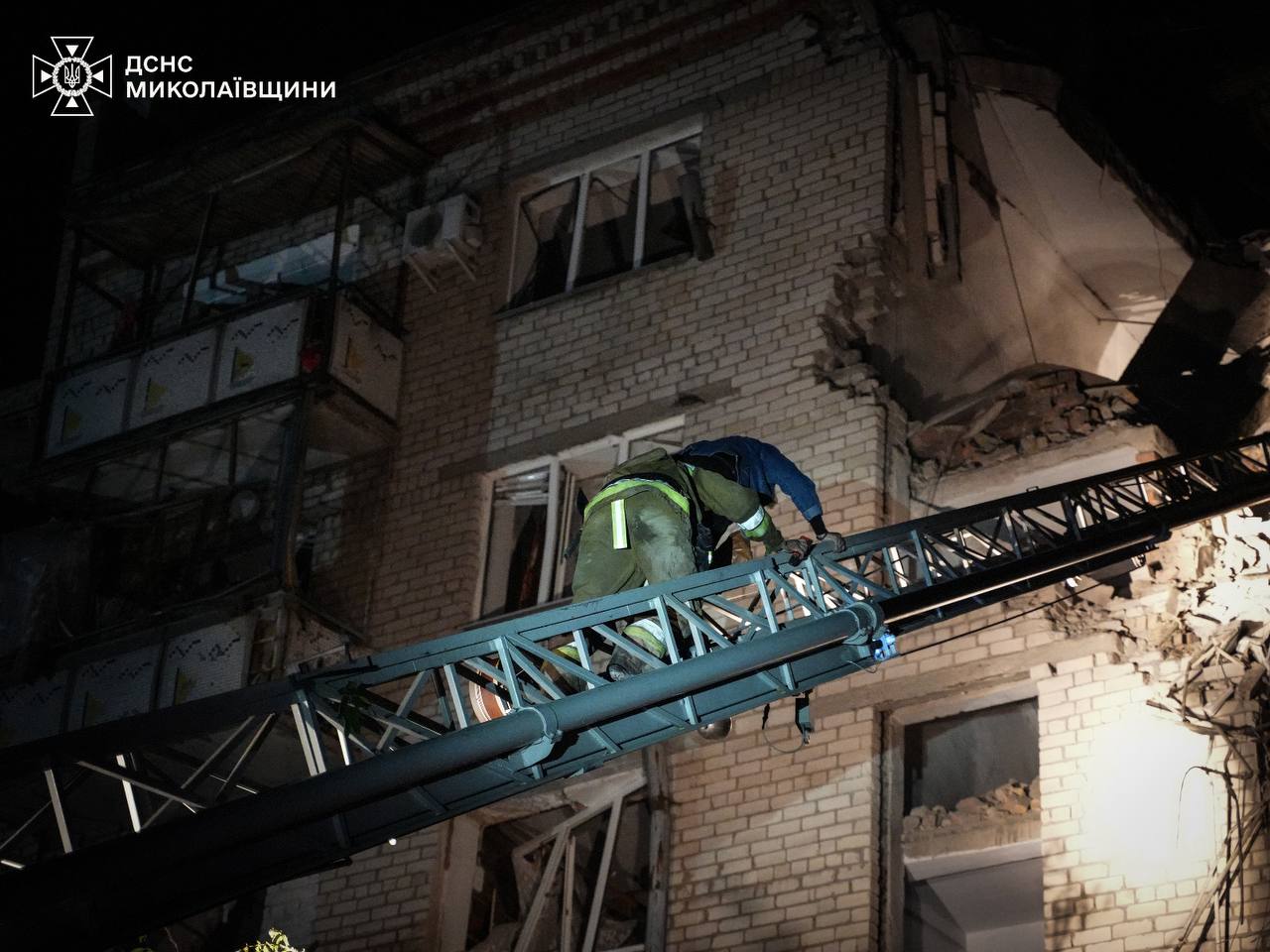 Последствия удара по Николаеву