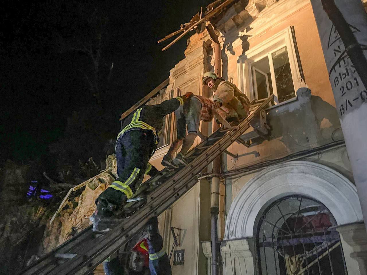 Массированный ракетный удар по Одессе