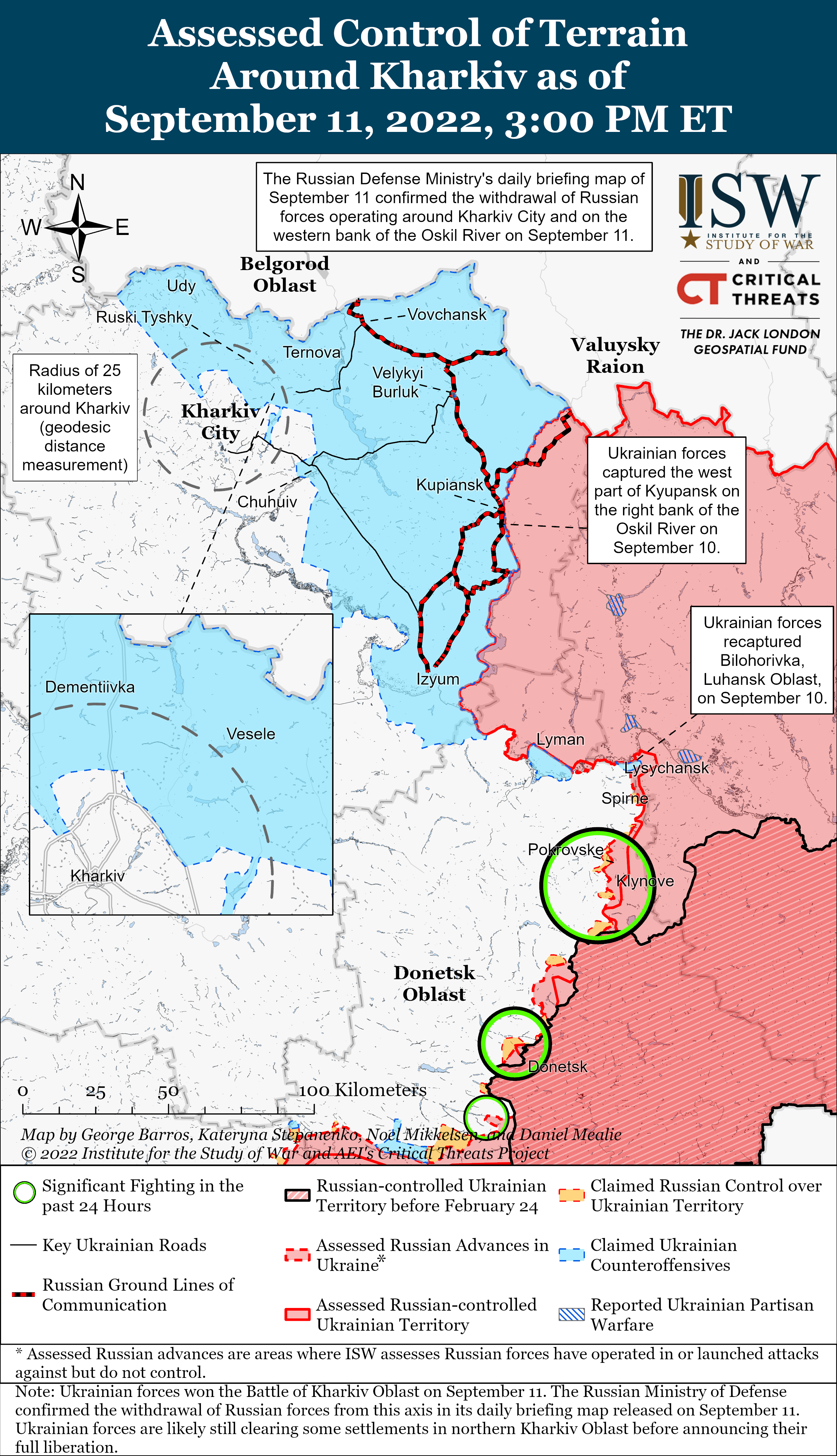 война в Украине / карта ISW