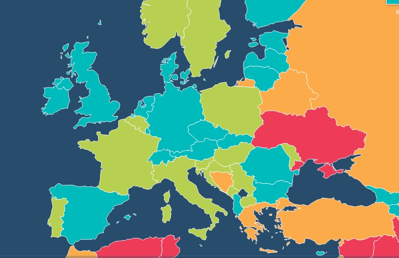 По уровню экономической свободы Украина занимает последнее место в Европе