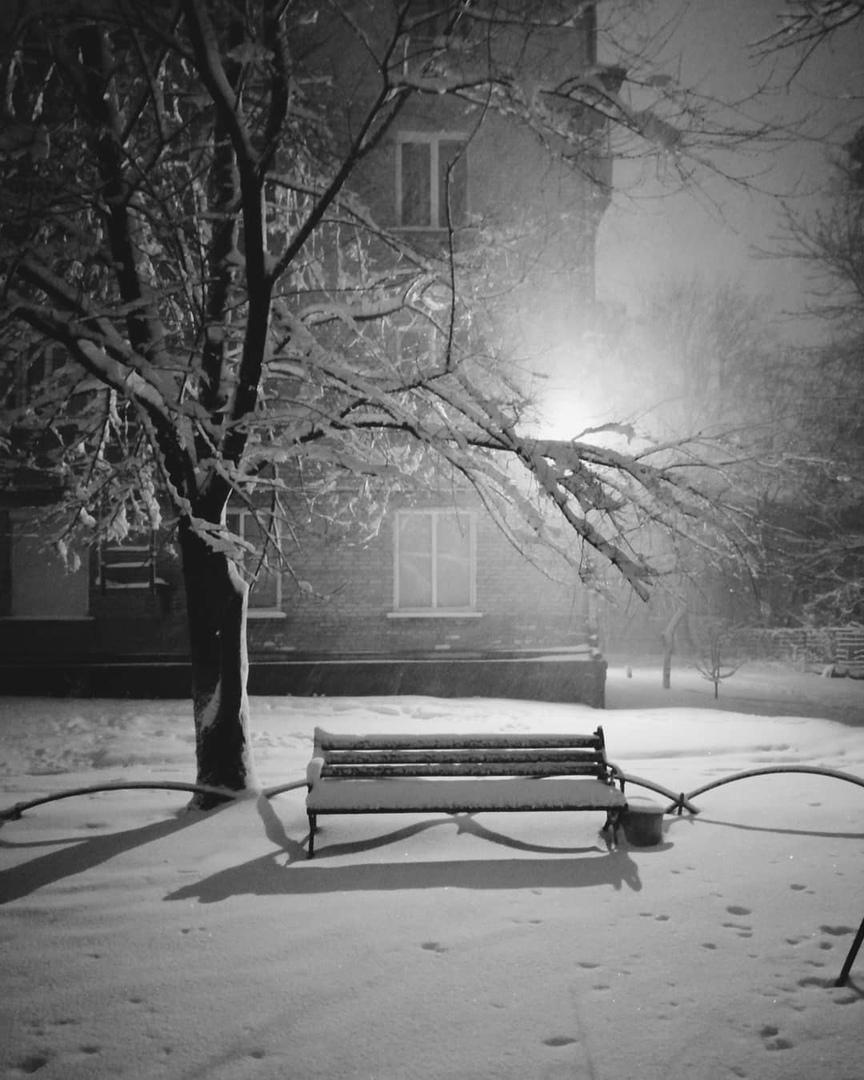 Луганск, снегопад