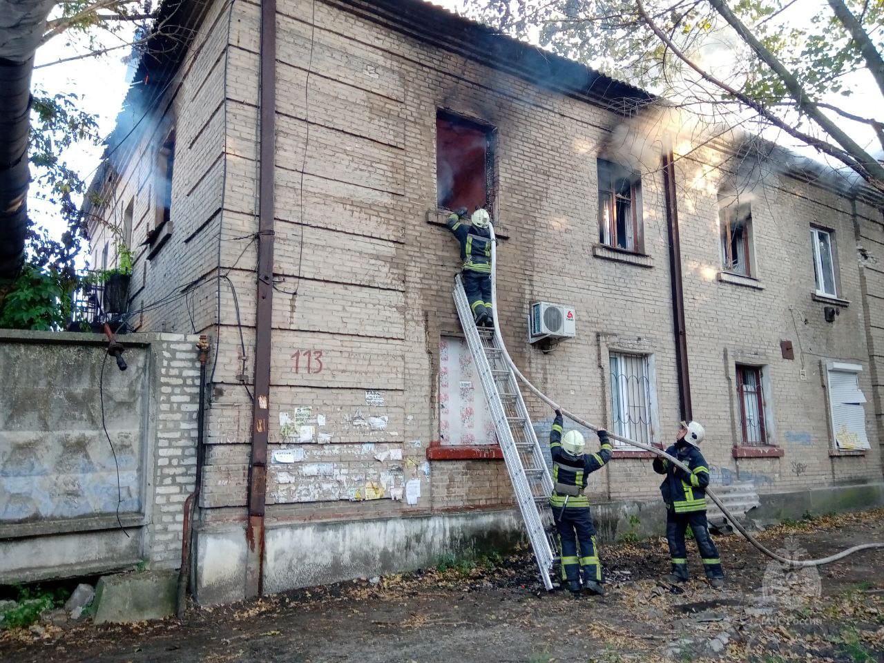 В оккупированном Лисичанске сгорела квартира