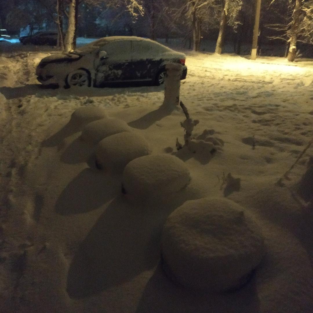 Луганск, снегопад