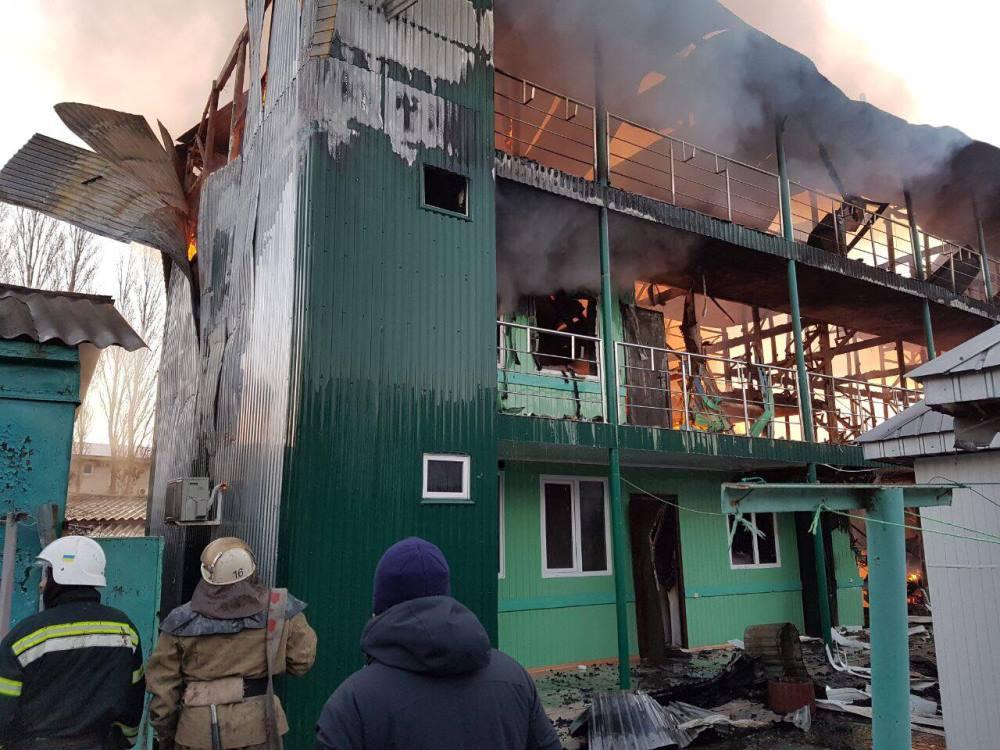 Одесская, пожар