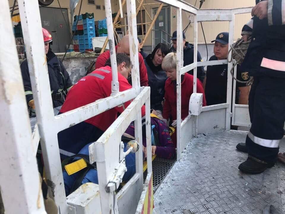 Львов, обрушение крана