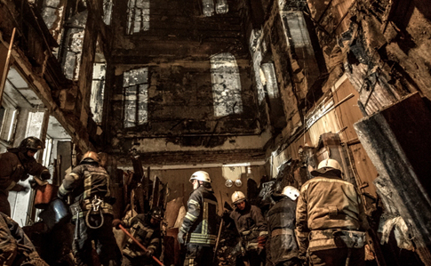 Пожар в Одессе