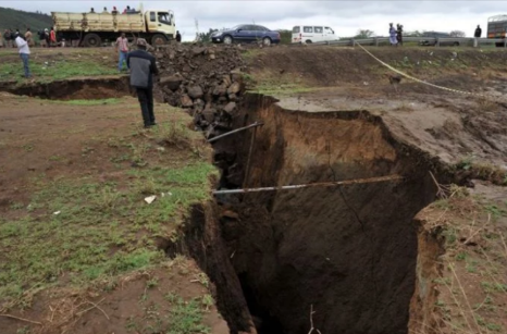 Африканский континент медленно раскалывается на две части