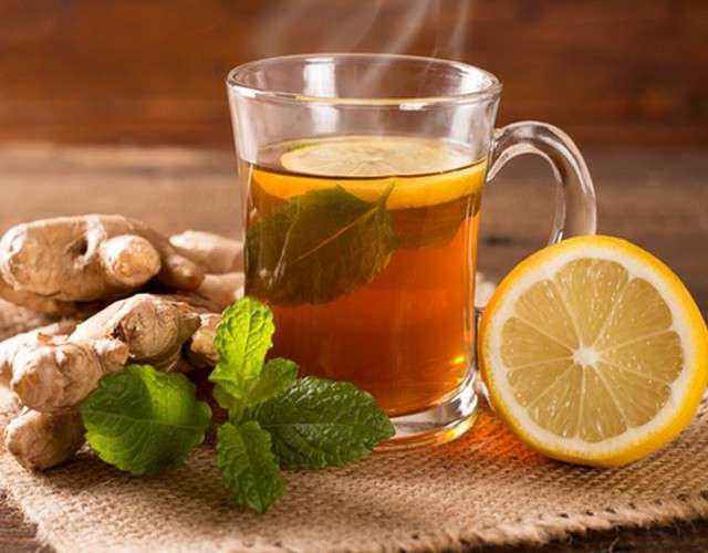 Имбирный чай с лимоном