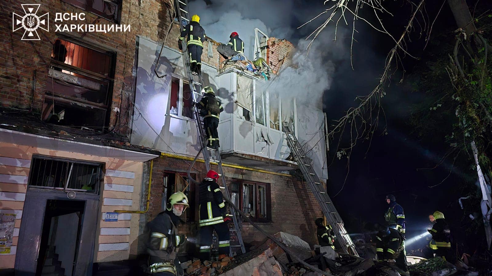 последствия ночного ракетного удара по Харькову