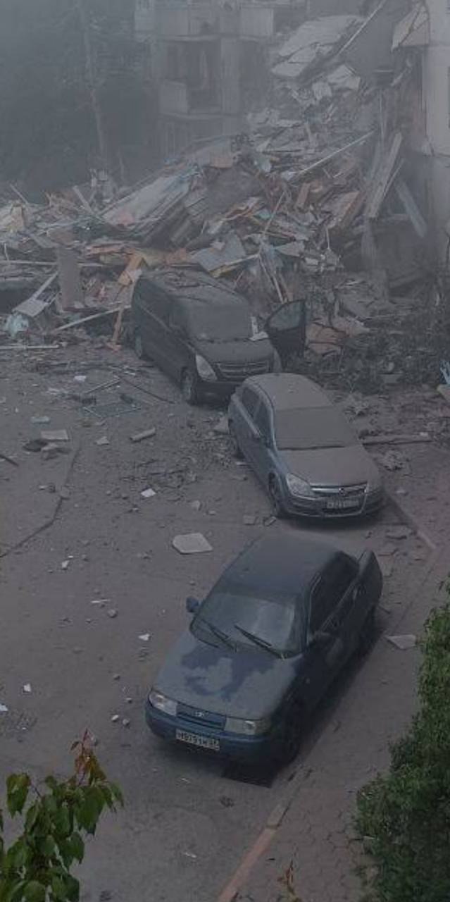 В Белгороде обрушился подъезд 10-этажного жилого дома