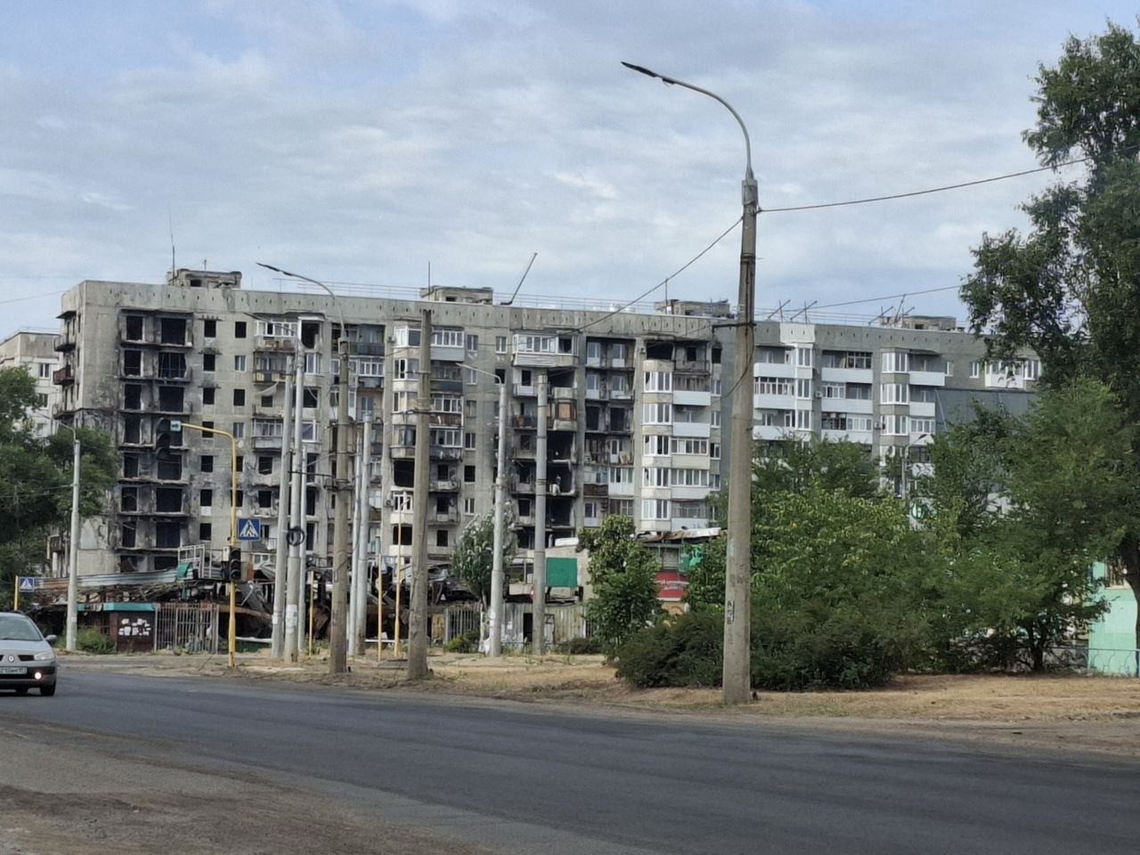 кадры из оккупированного Северодонецка