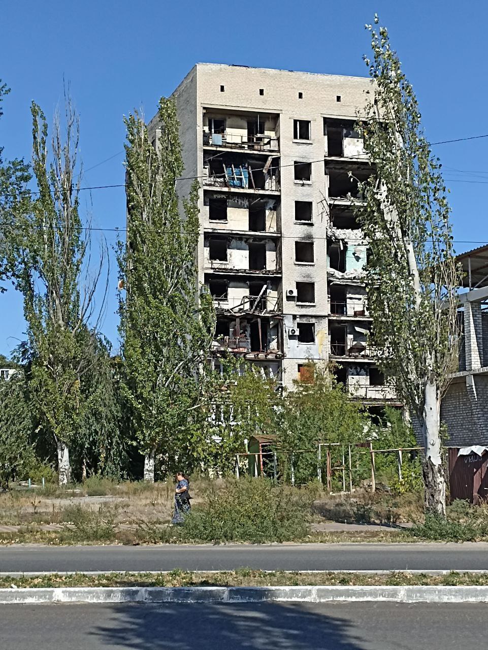 разрушенный Северодонецк