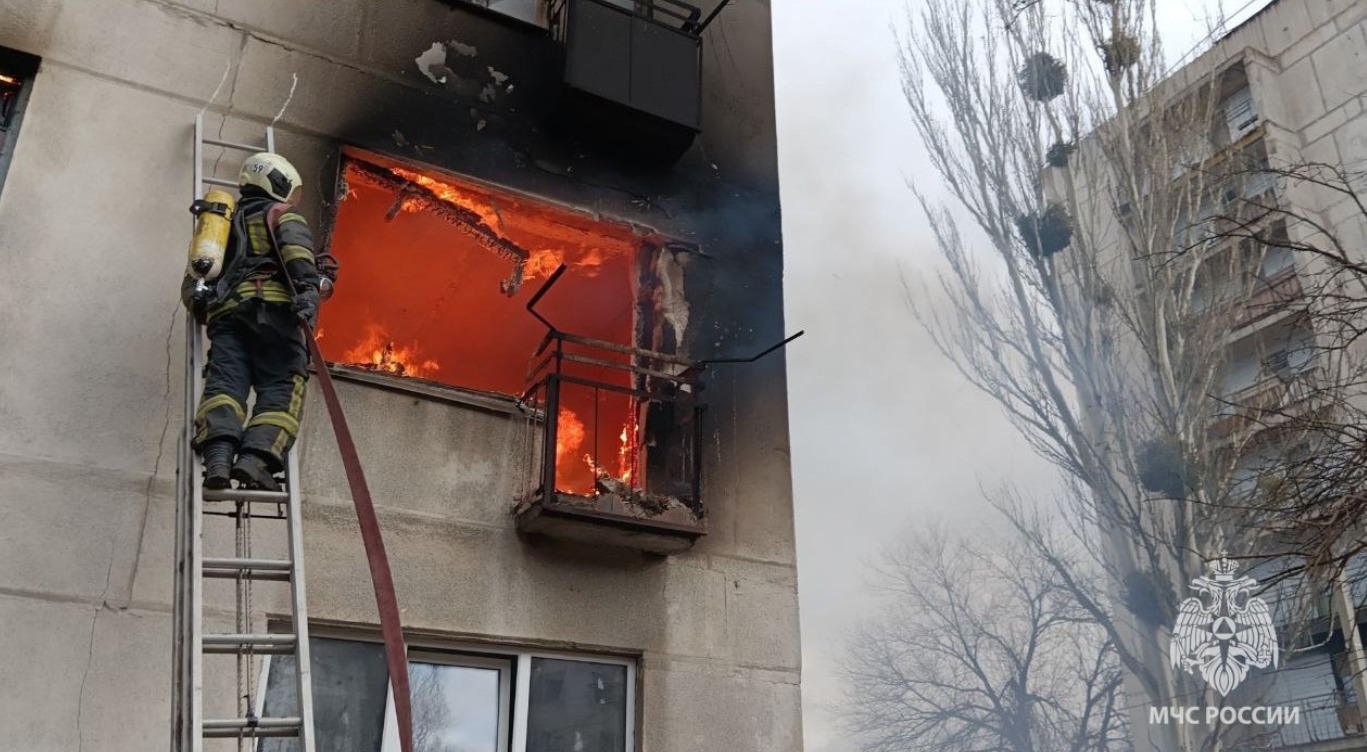 В Лисичанске сгорела квартира