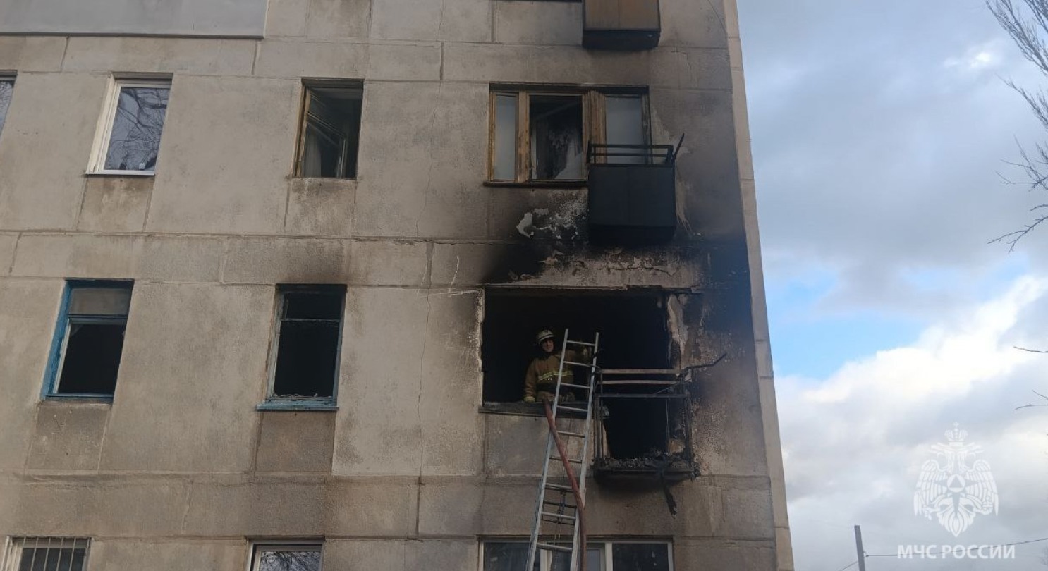 В Лисичанске сгорела квартира