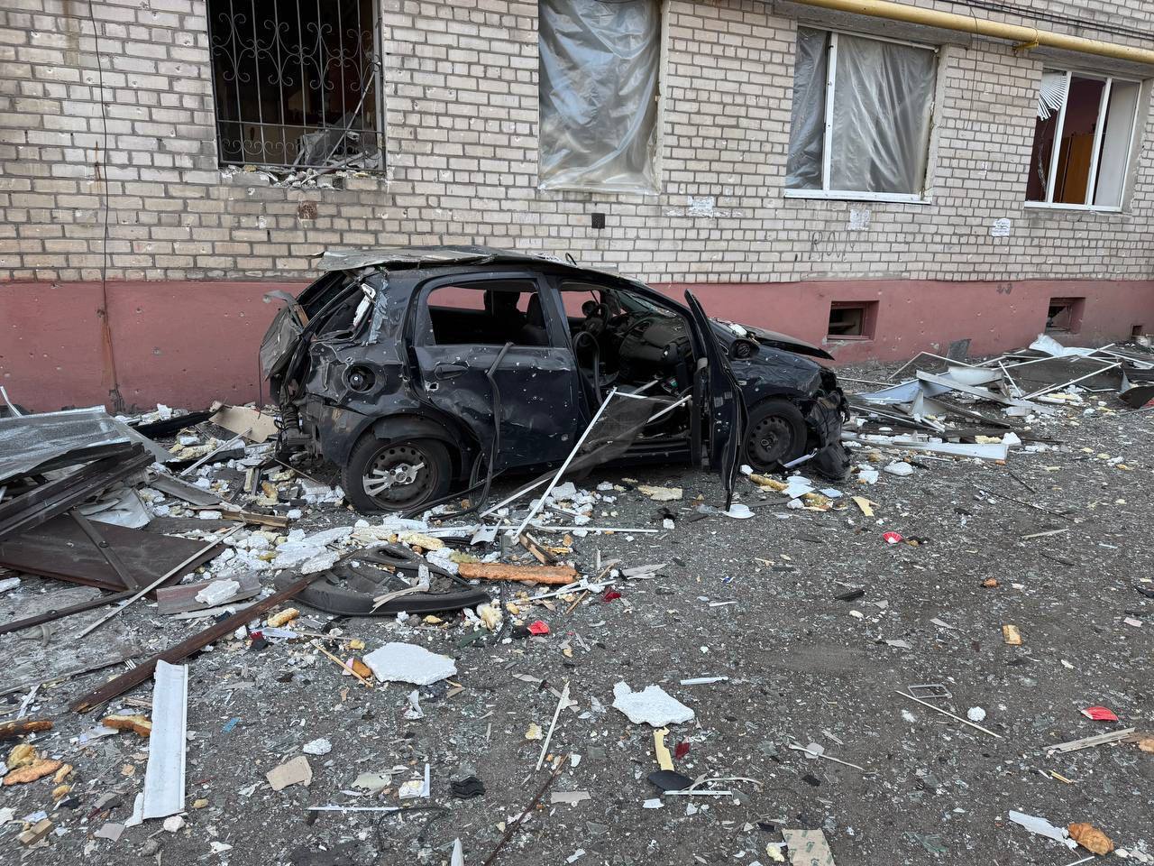 атака "шахедов" на Днепр