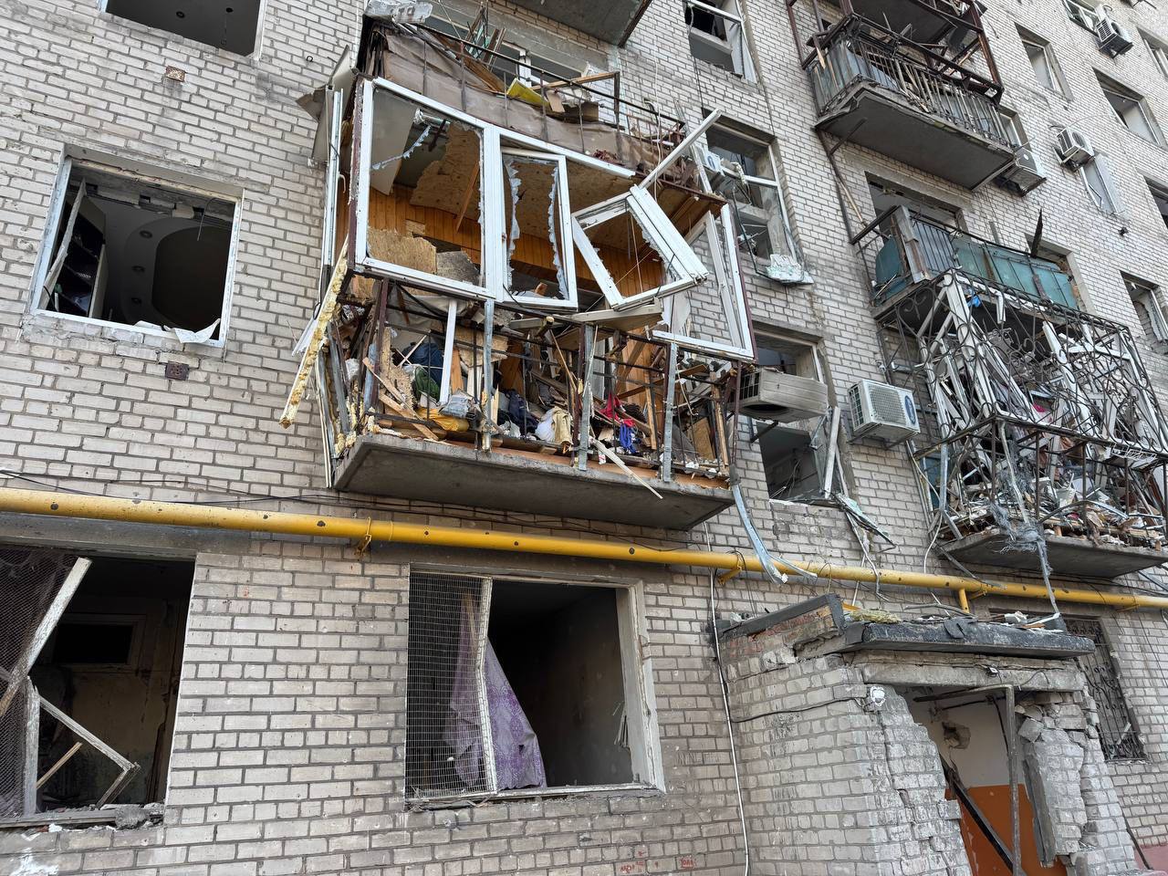 атака "шахедов" на Днепр