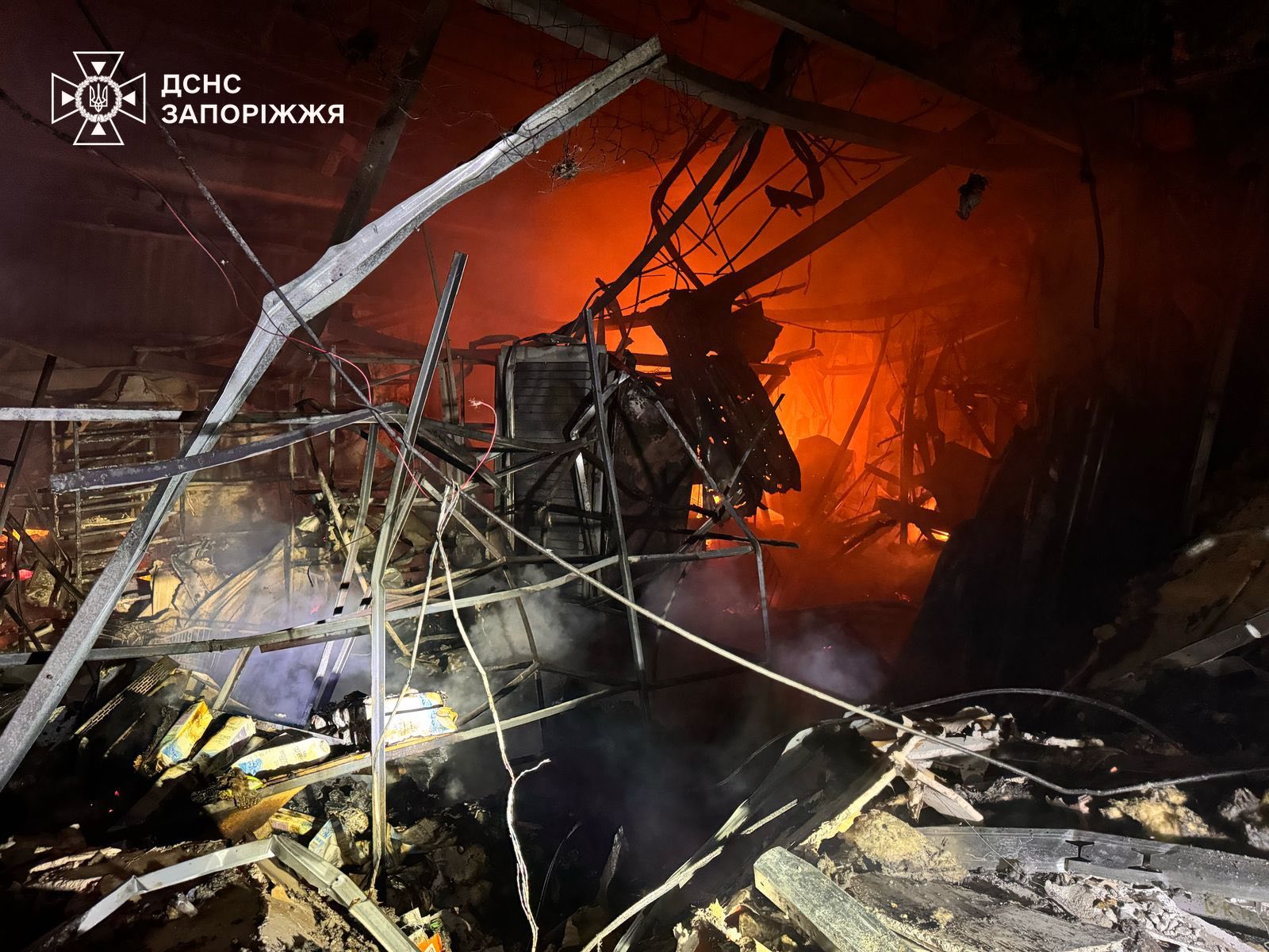 Последствия удара по Запорожской области