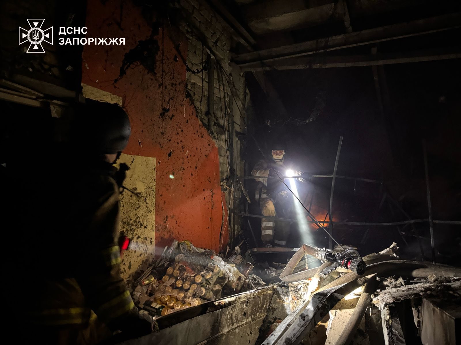 Последствия удара по Запорожской области