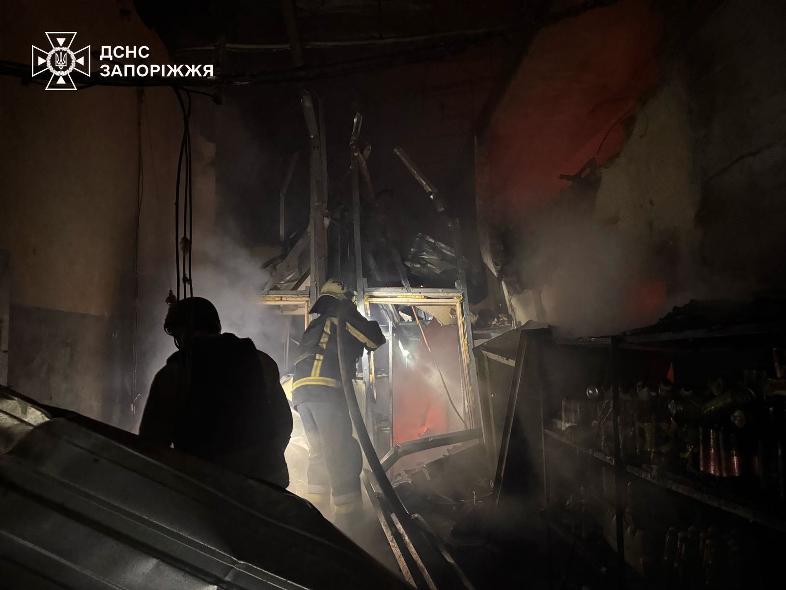 Последствия удара по Запорожской области