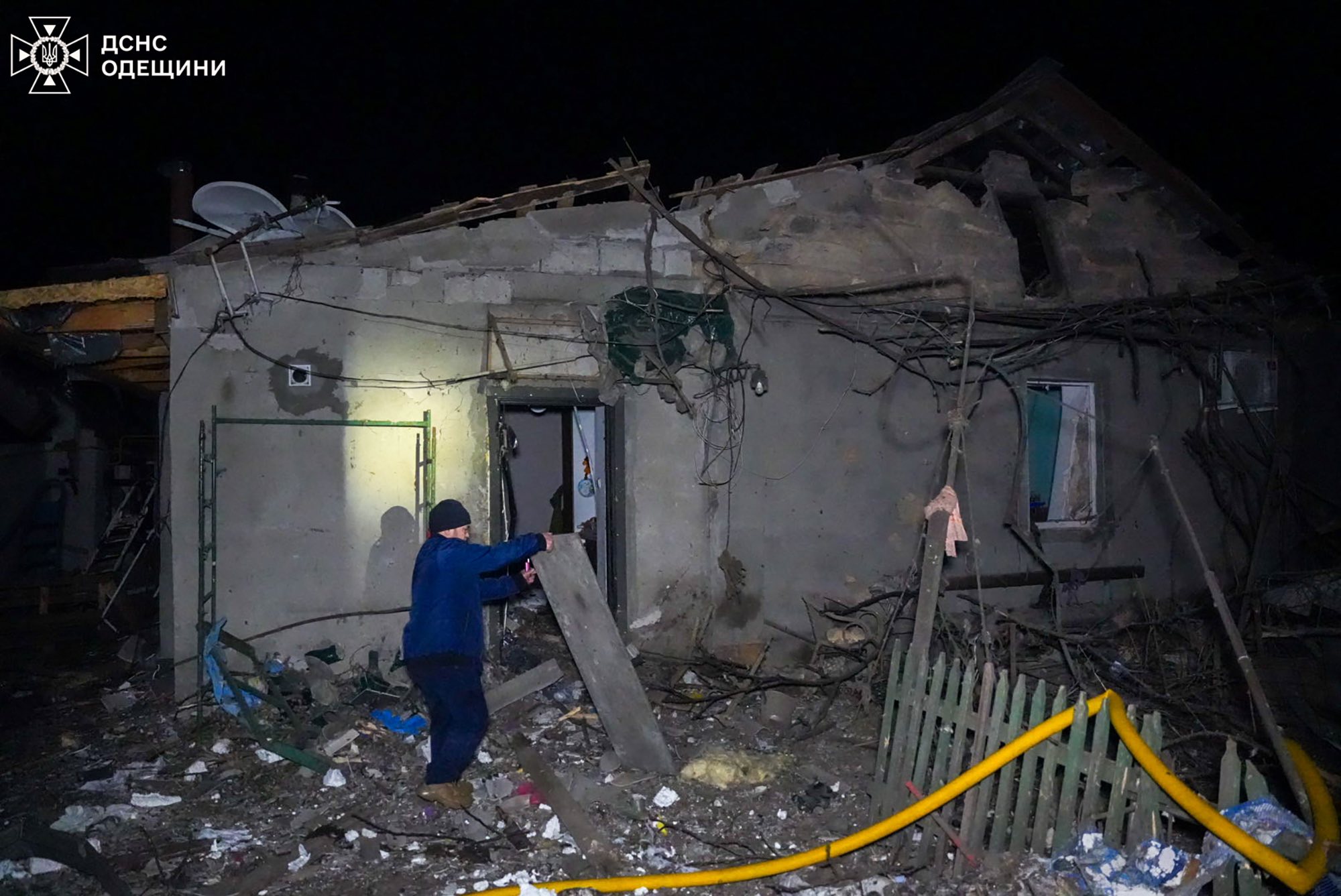 Последствия атаки БПЛА на Одессу