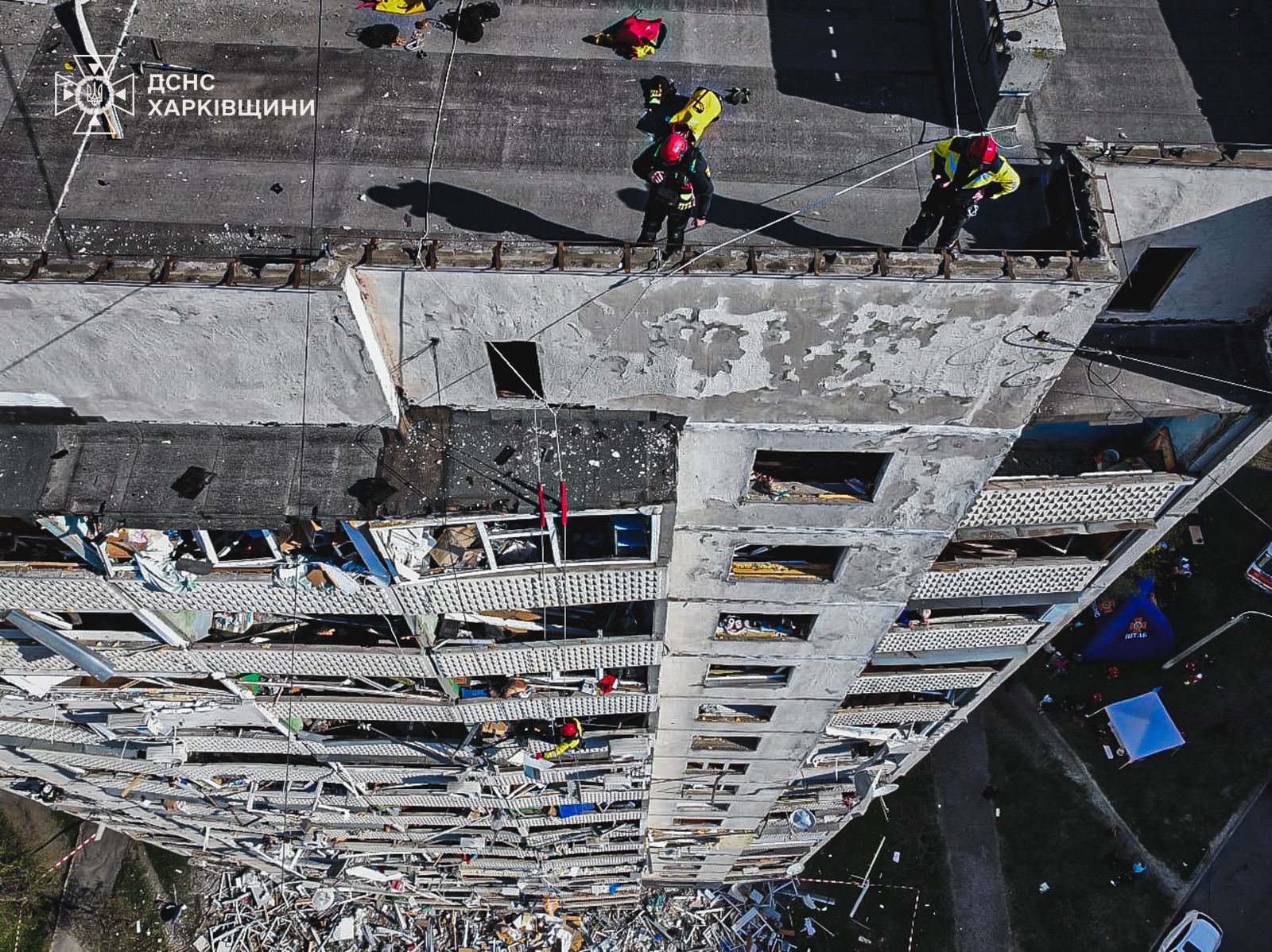 Последствия ракетного удара по Харькову