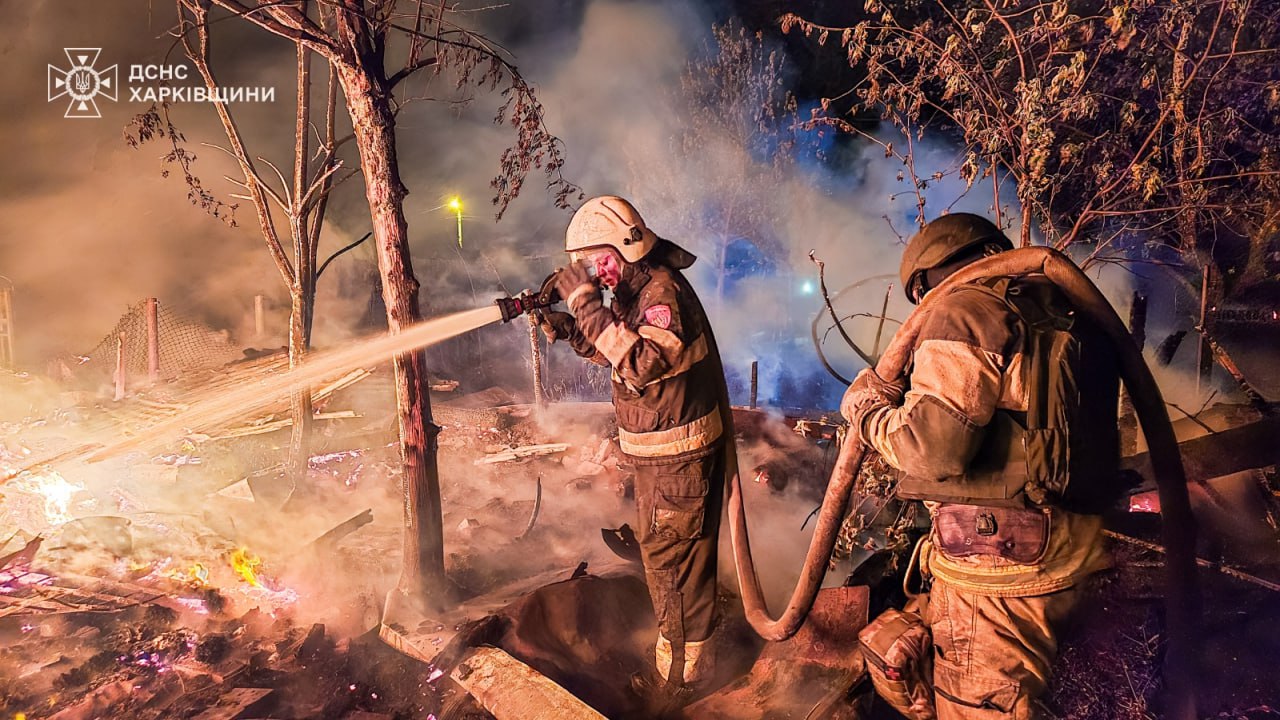 Харьков, последствия атаки БПЛА