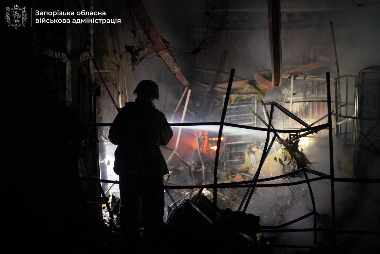 Последствия удара по Запорожской области