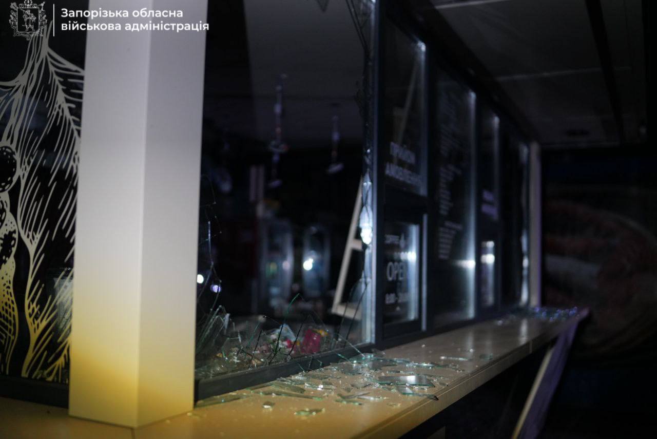 Последствия удара по Запорожской области