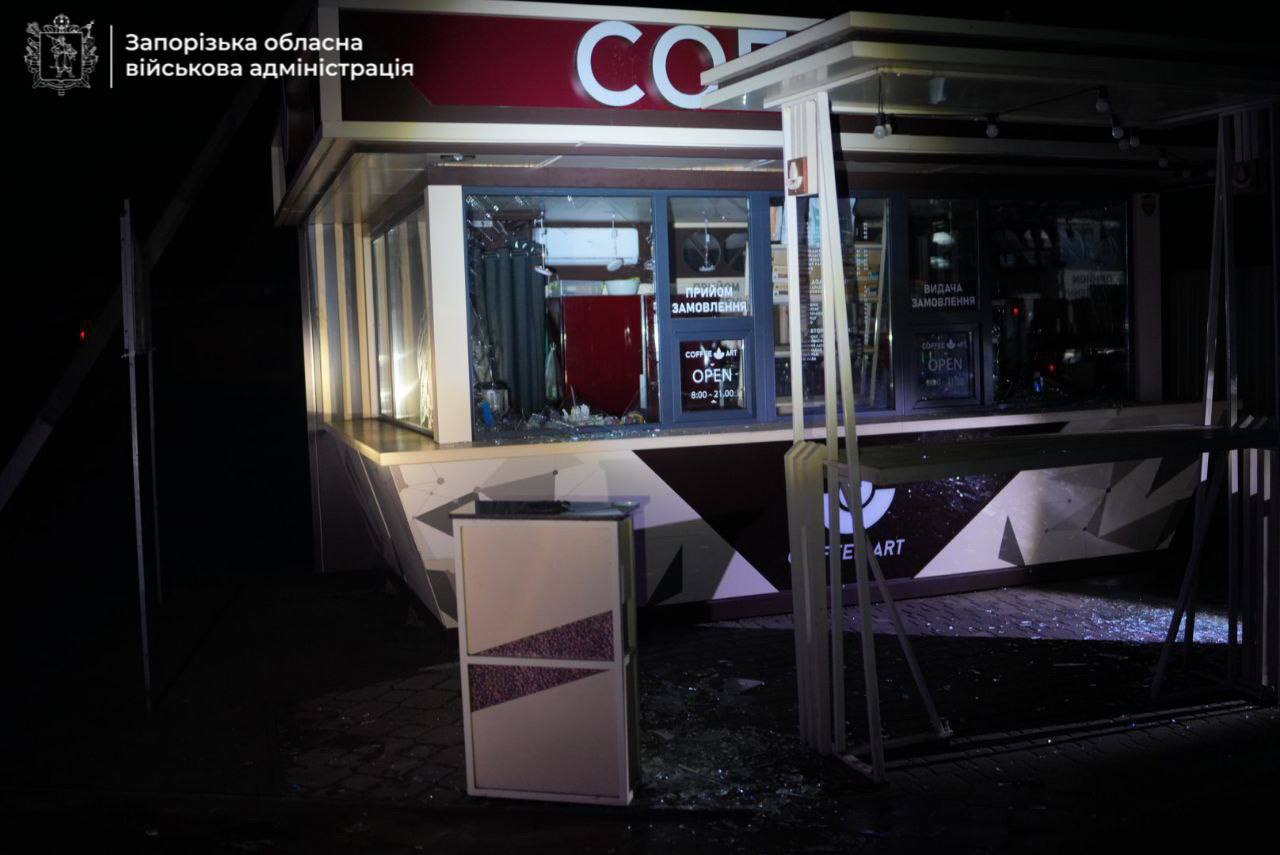 Последствия удара по Запорожской области