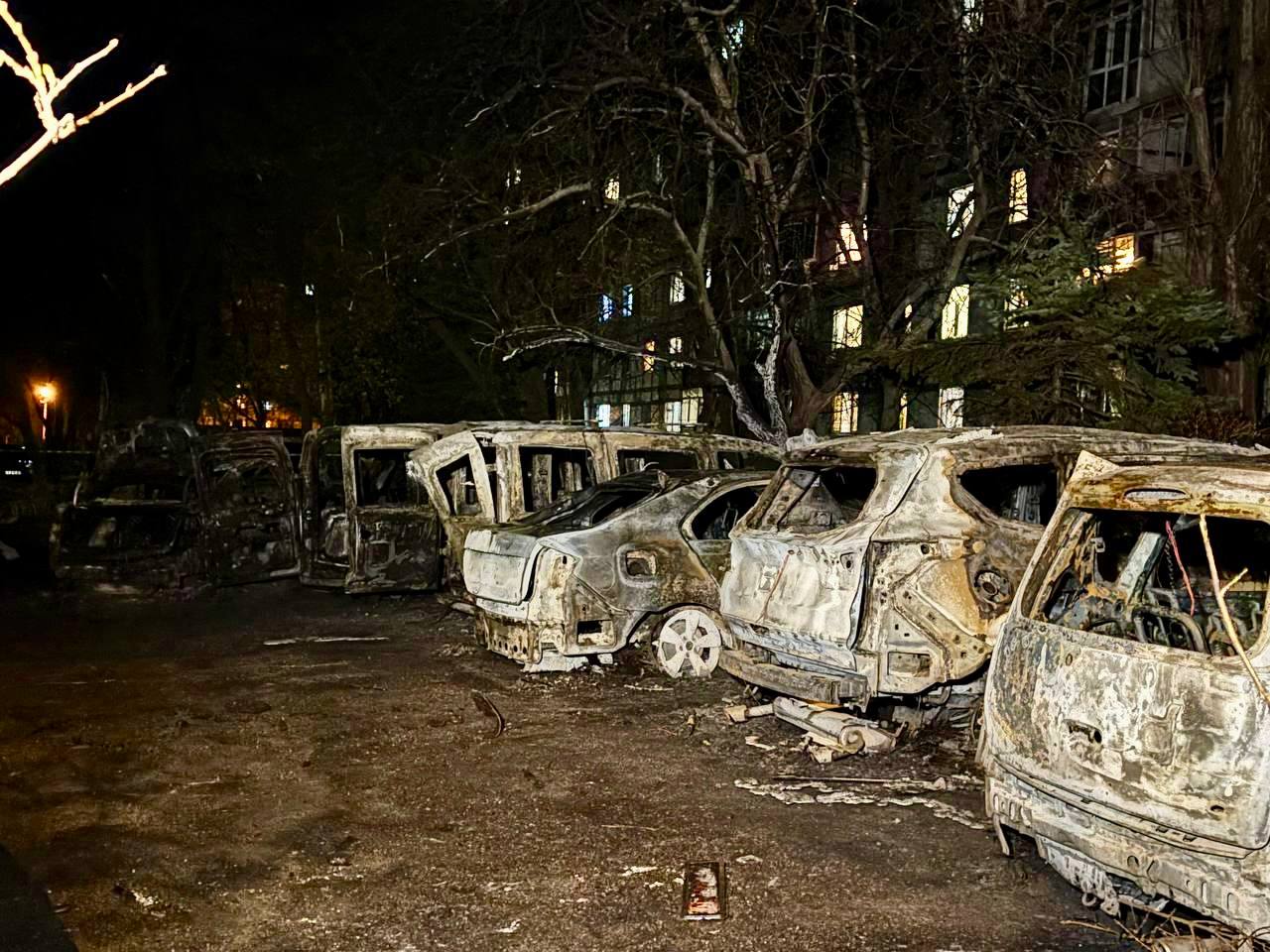 Ночная атака БПЛА на Днепр