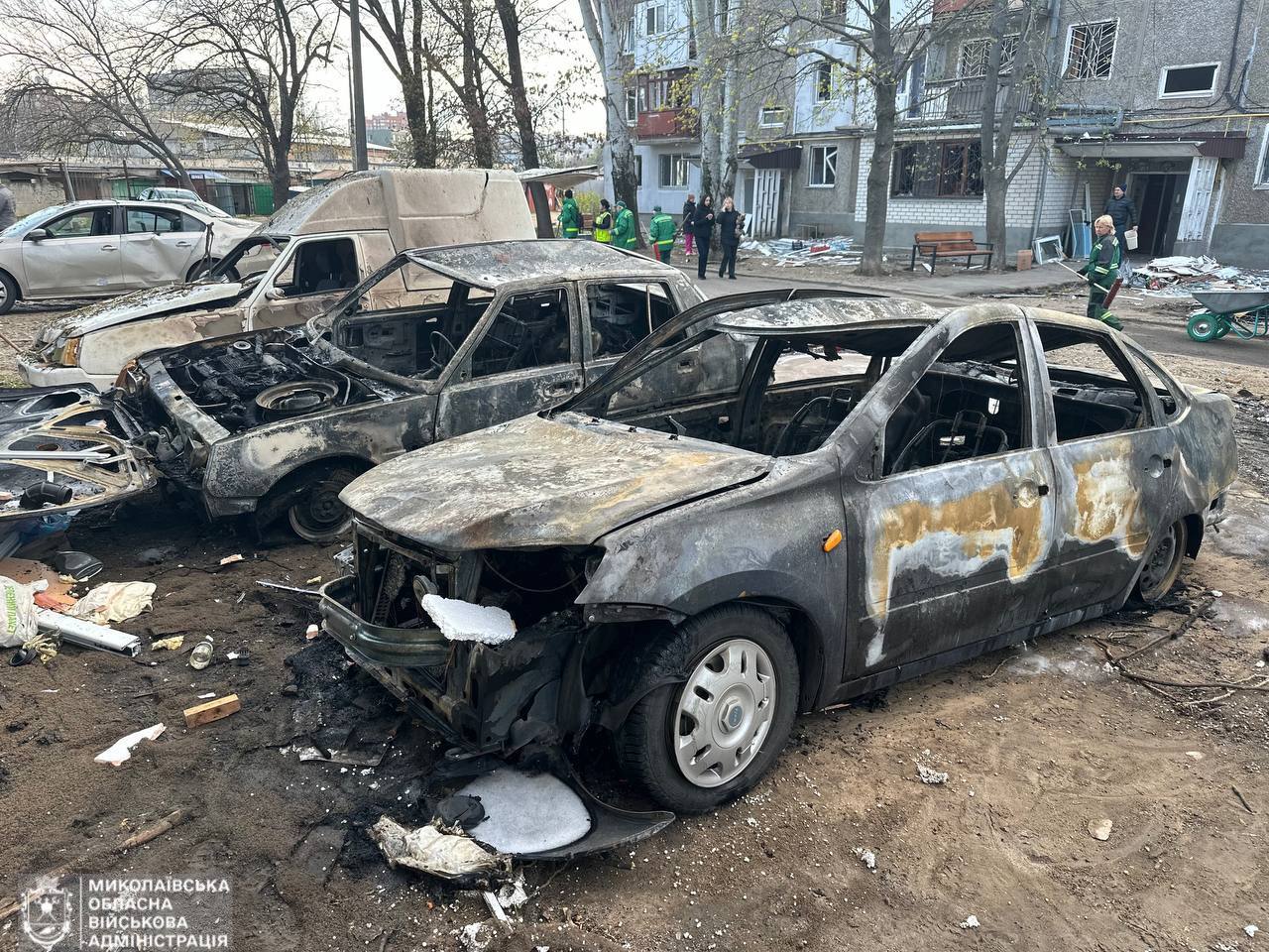 удар БПЛА по Николаеву