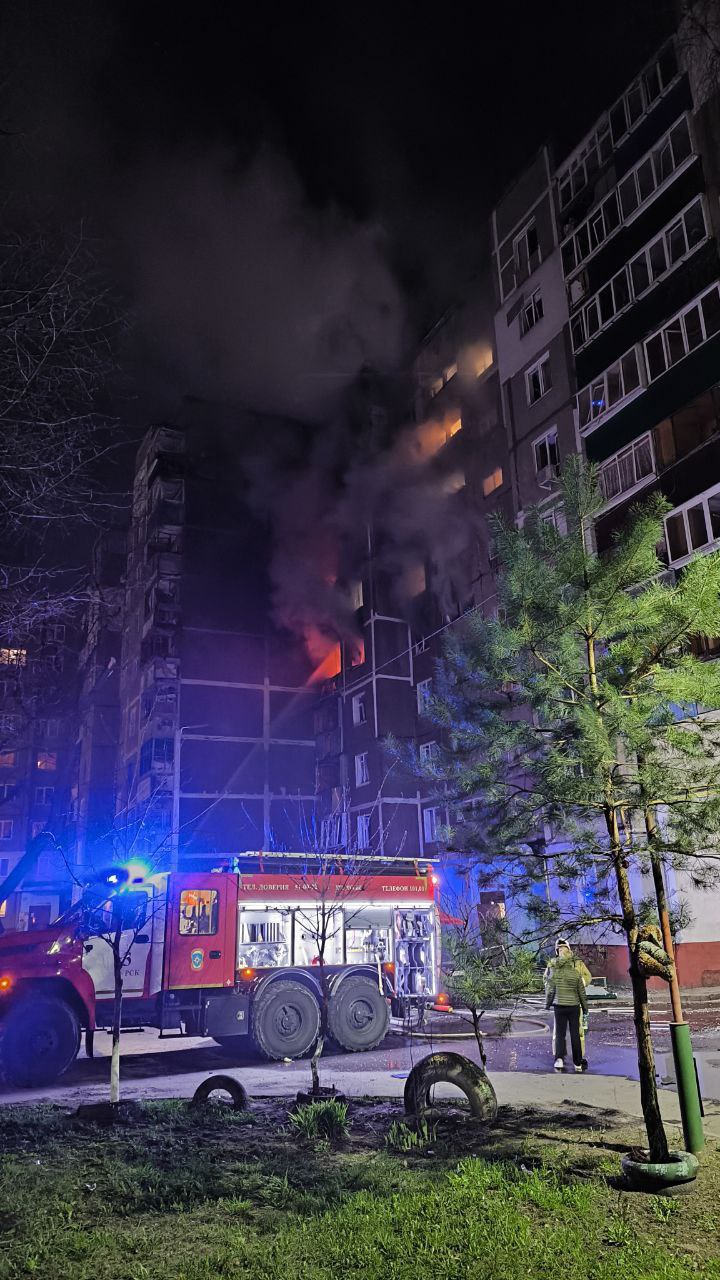 Курск после атаки БПЛА