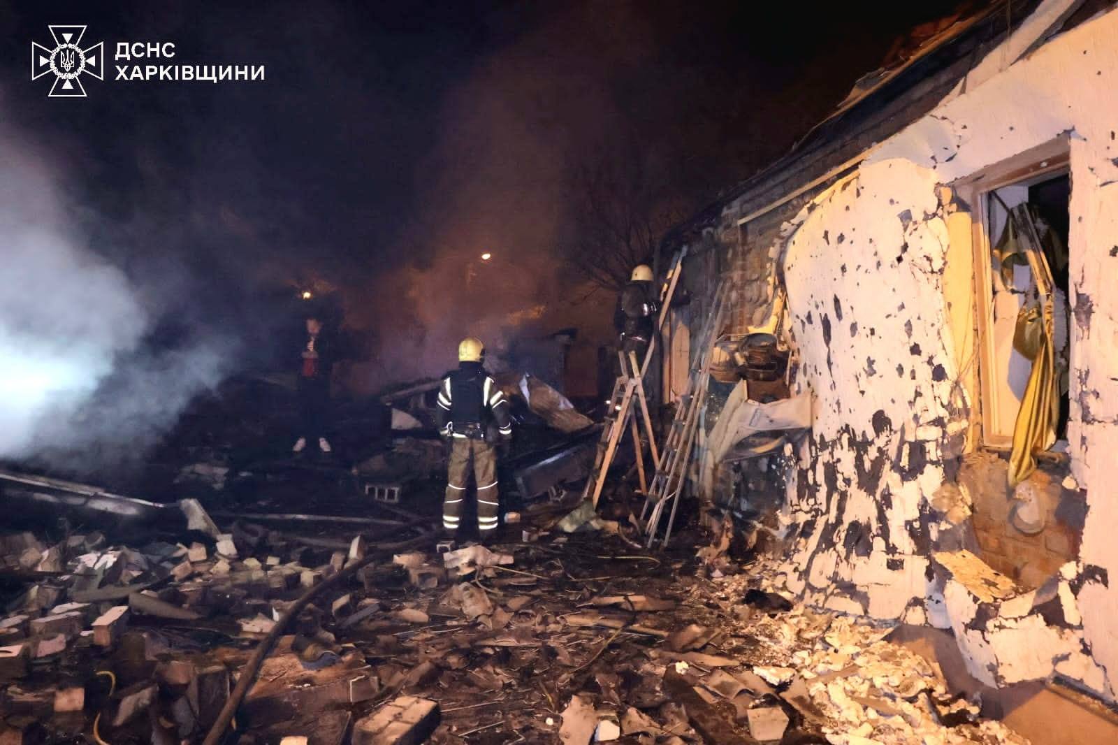 удар "Шахедов" по Харькову