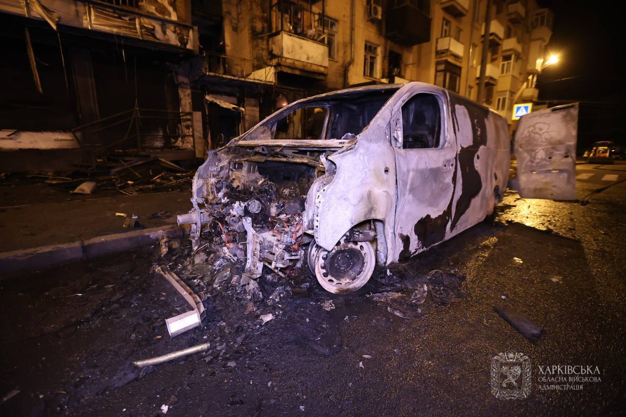 удар "Шахедов" по Харькову