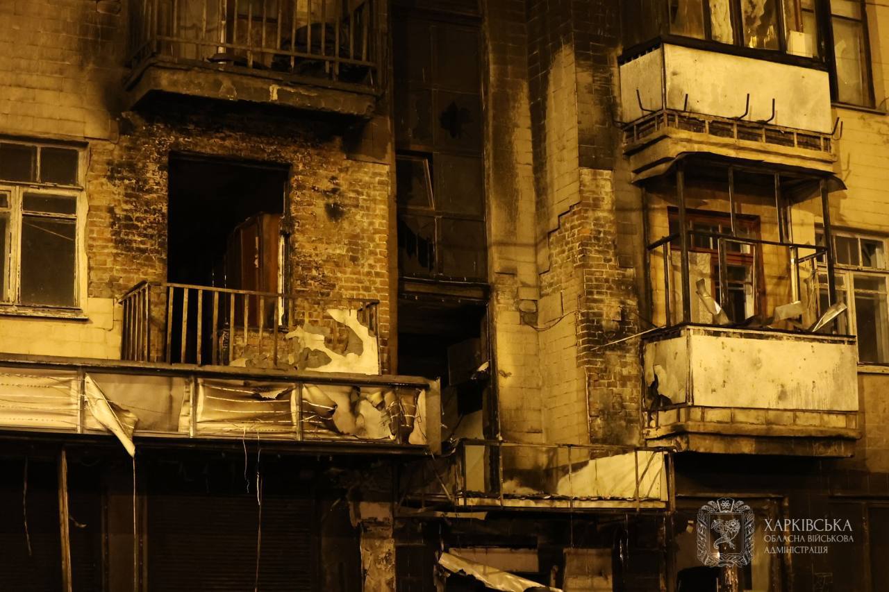 удар "Шахедов" по Харькову