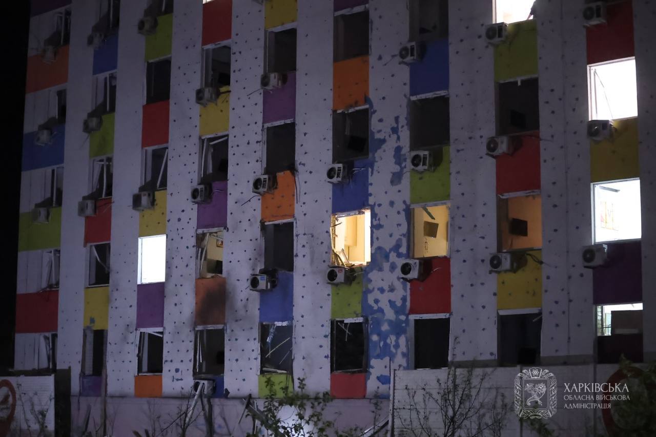 удар "Шахедов" по Харькову