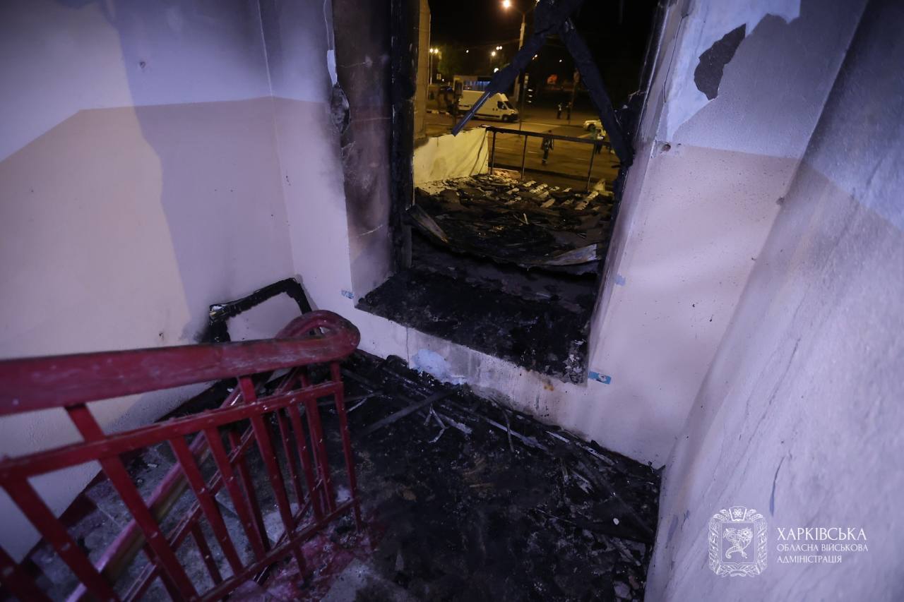 удар "Шахедов" по Харькову